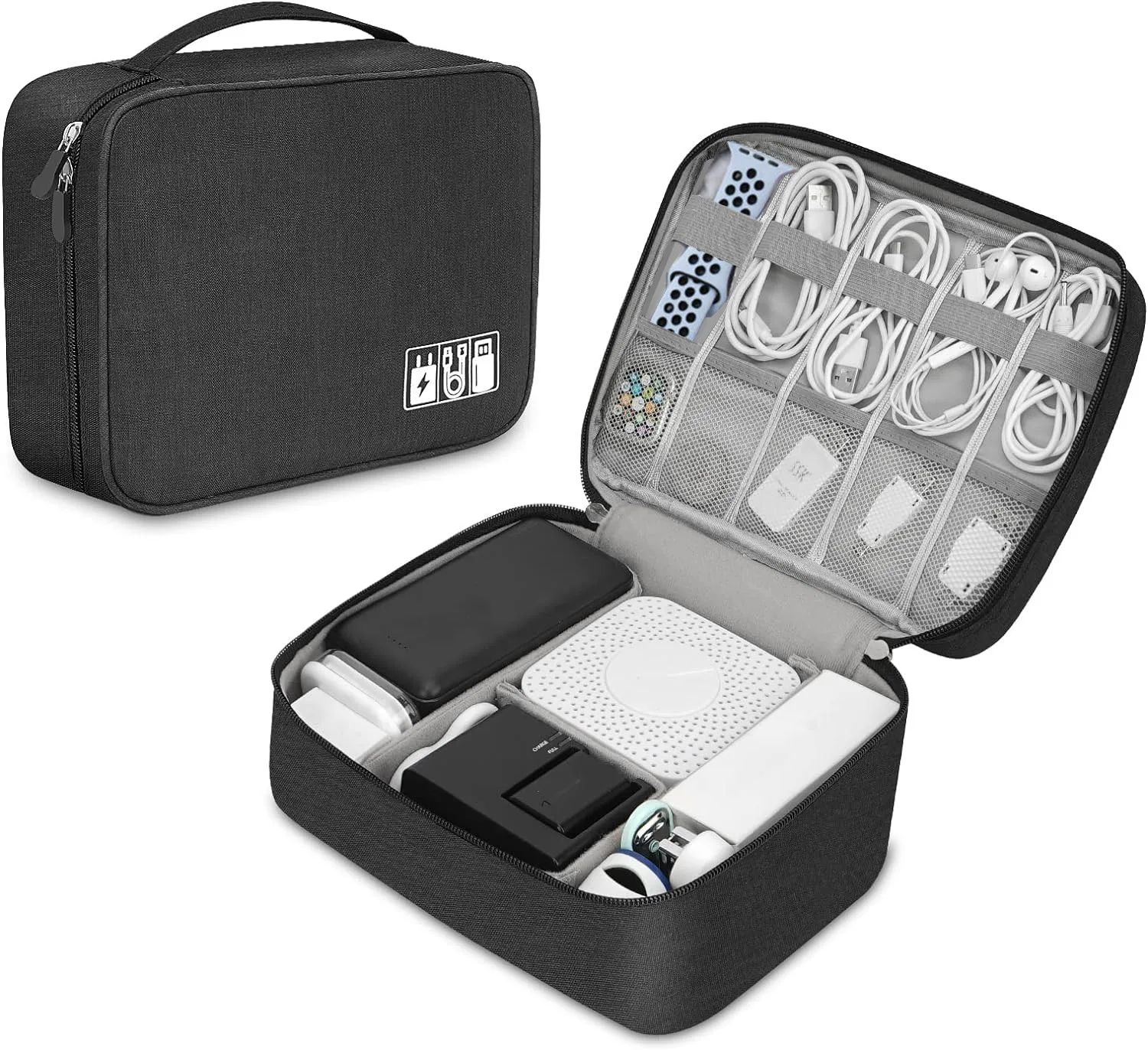 Tech Accessories Storage - Draagbare Tech Organizer Case voor elektronische