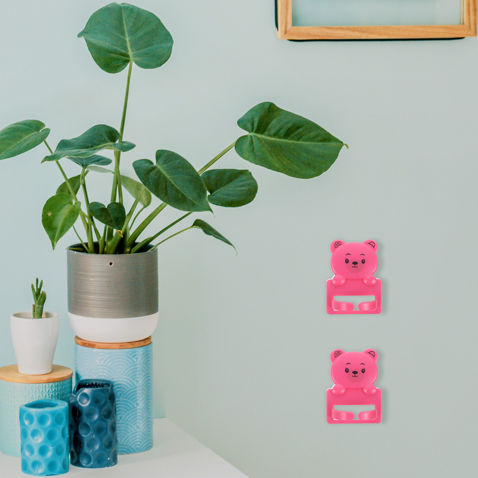 Desk Cable Clip - 8 stuks cartoon zuignaphaken snoeren organisator