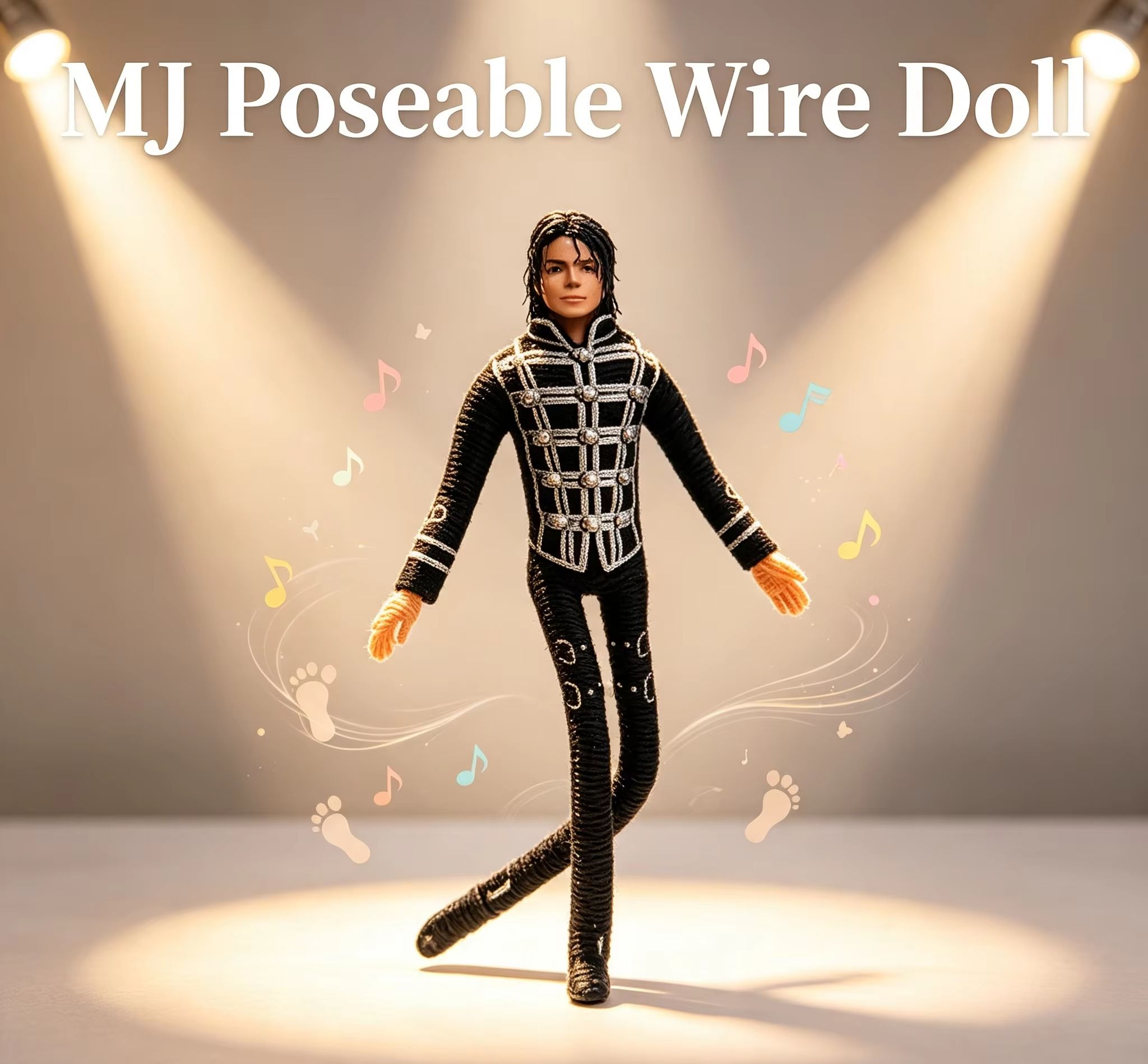 Tech Home Accessories - Michael Jackson Beweegbare Joint Pluche Gevulde