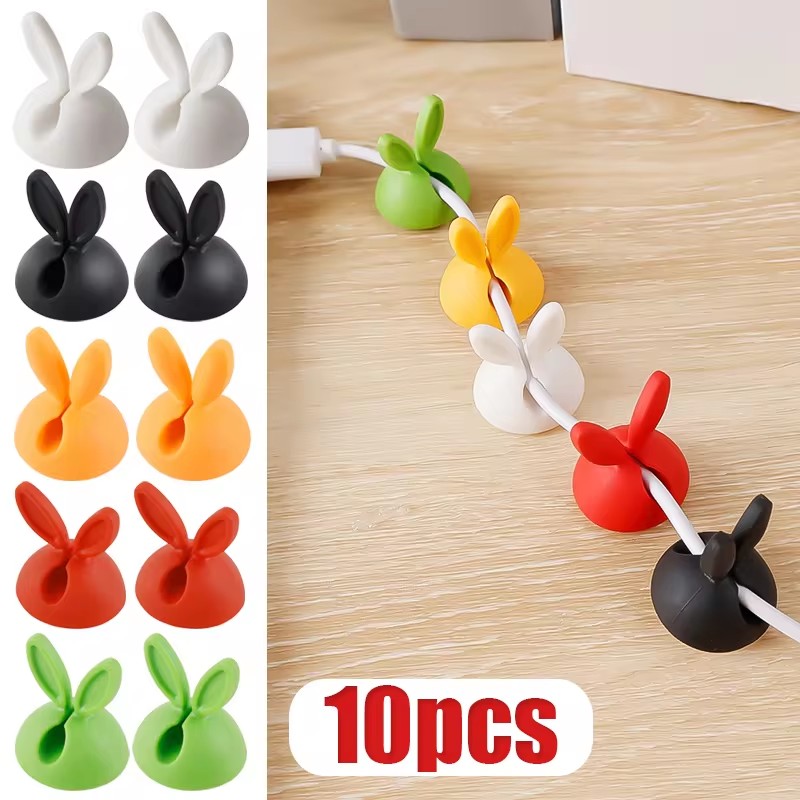Desk Cable Clip - Schattige Konijn Oor Kabel Manager Desktop