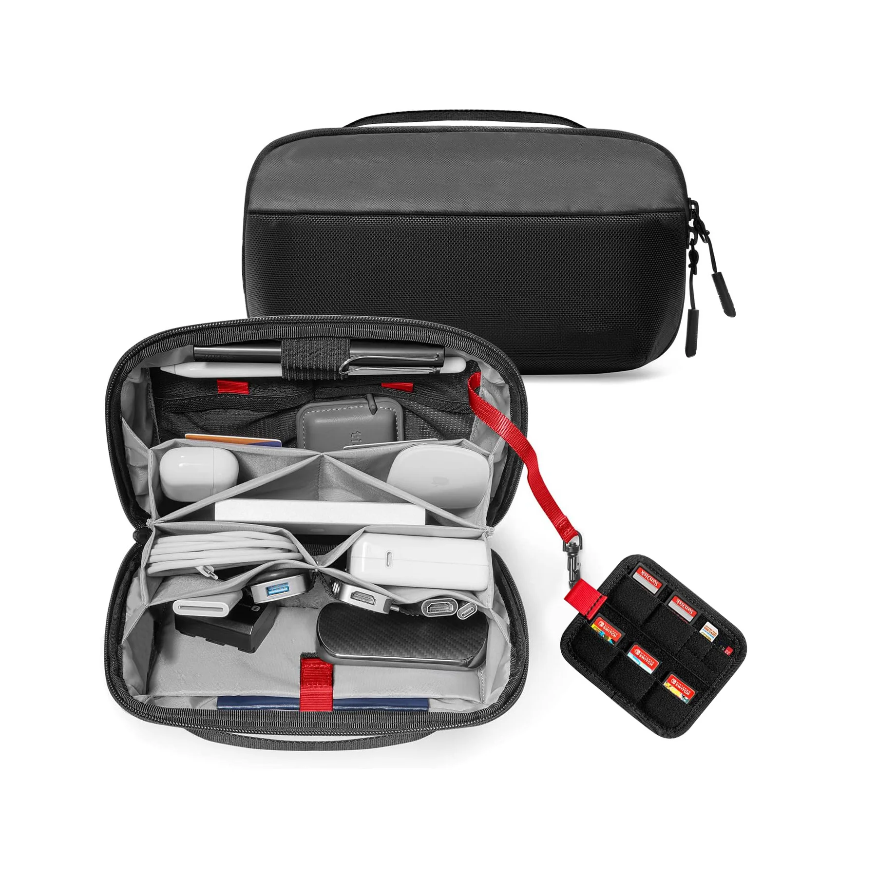 Tech Accessories Organizer Pouch - Reistasje voor elektronische accessoires, waterbestendig, met