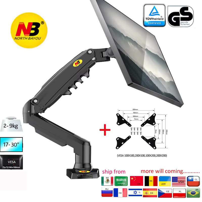 Monitor Arm Single - NIEUWE NB F80 17-30' Desktop LED
