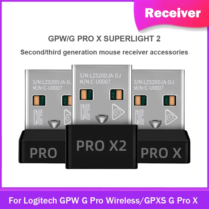 Logitech Mouse G Pro X Superlight - Originele USB Dongle Ontvanger Adapter Voor