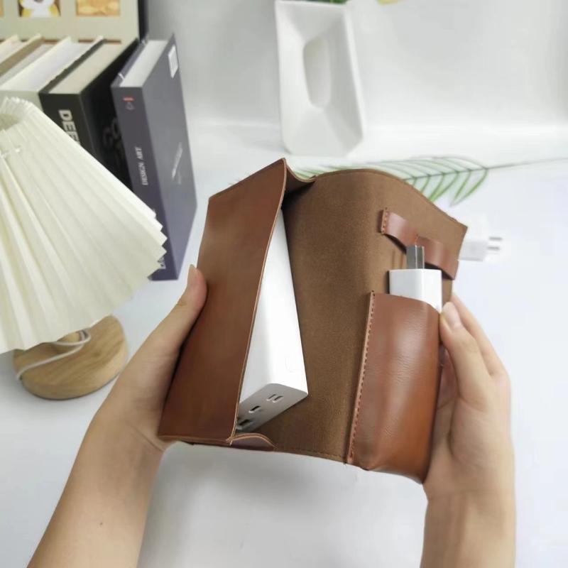 Tech Accessories Organizer Pouch - 1PC PU-leer Organisator met meerdere compartimenten
