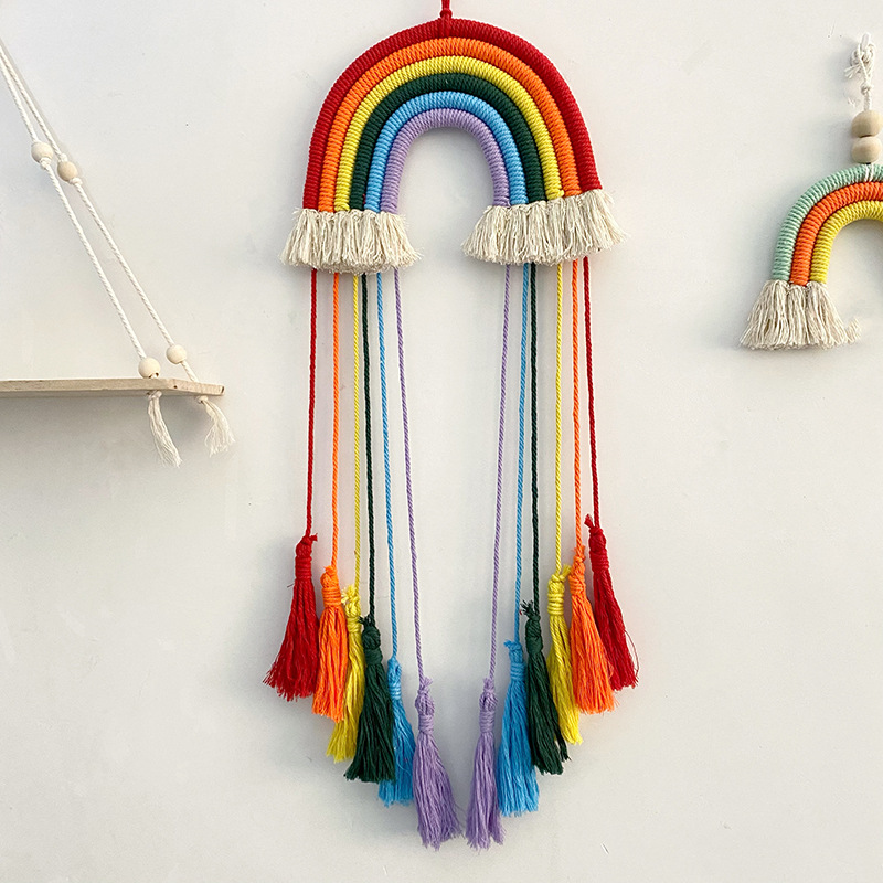 Tech Home Accessories - Katoenen touw geweven regenboog hangende decoratie