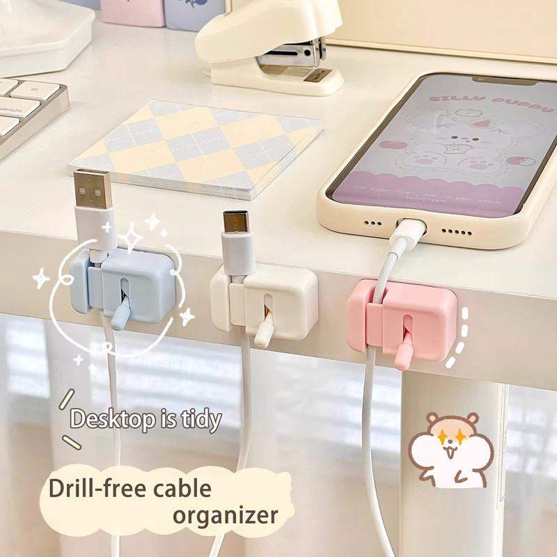 Desk Cable Clip - Kabelbeheerclip voor bureau - Eenvoudige, zonder