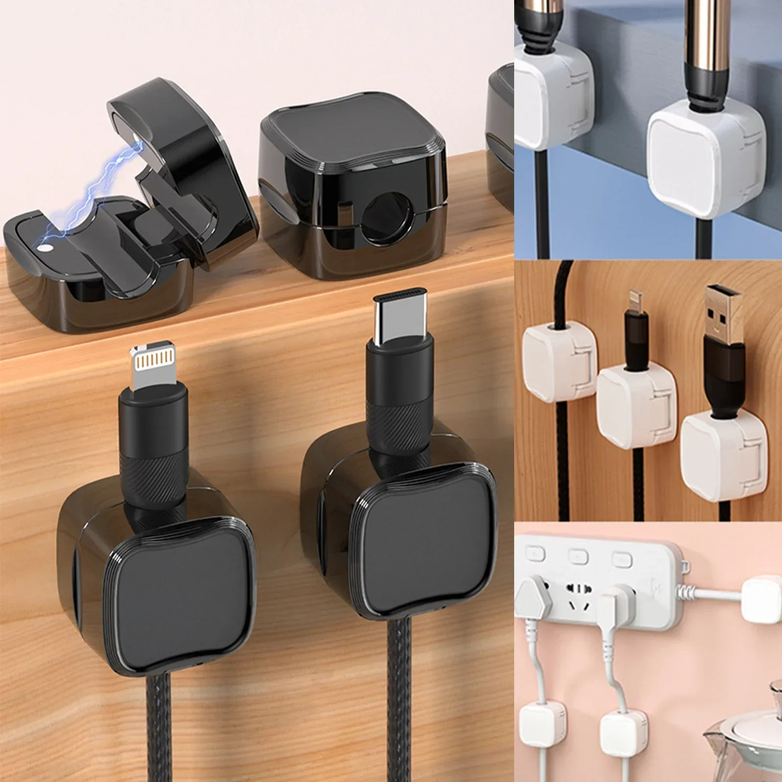 6/12/24PCS Magnetische Kabel O - Desk Cable Clip recensie en prijs