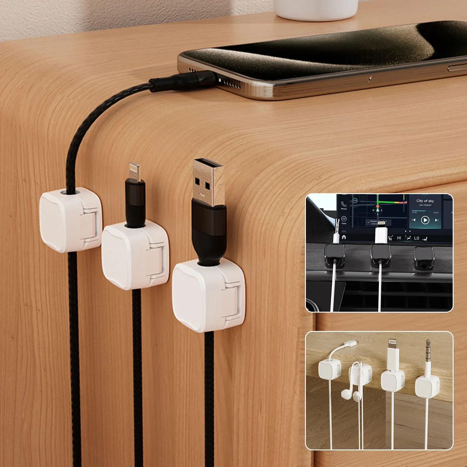 6/12/24PCS Magnetische Kabel O - Desk Cable Clip recensie en prijs