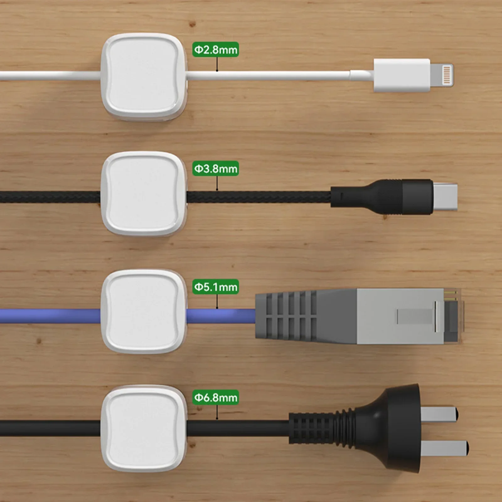 6/12/24PCS Magnetische Kabel O - Desk Cable Clip recensie en prijs