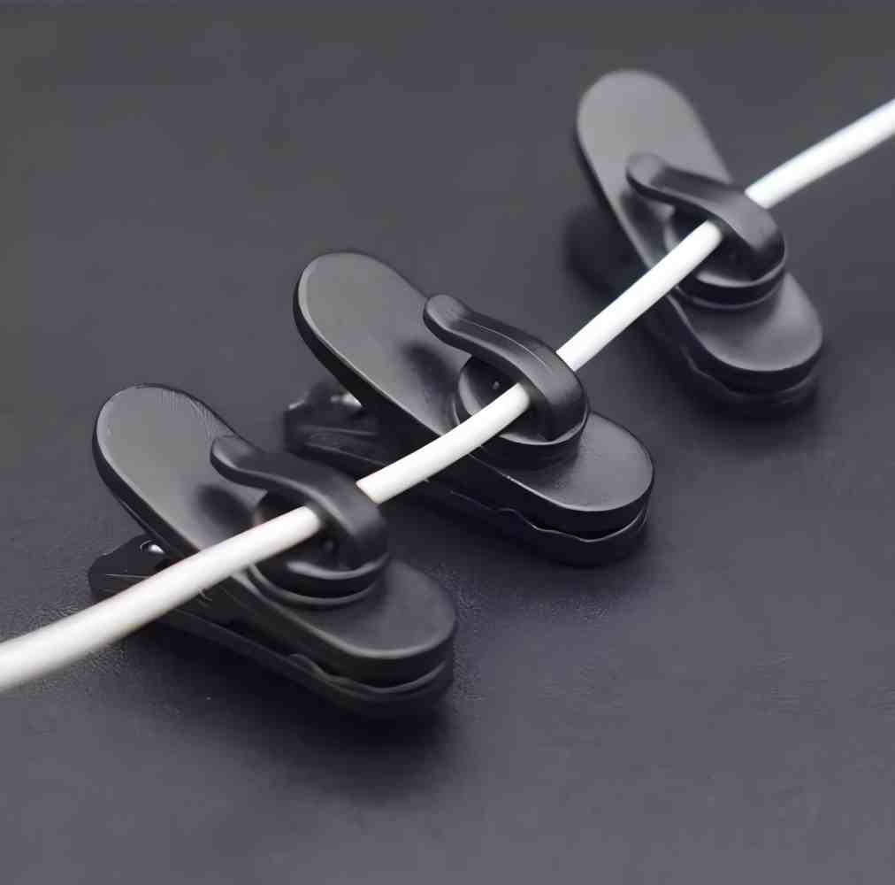 10 stuks roterende oortelefoon - Desk Cable Clip recensie en prijs