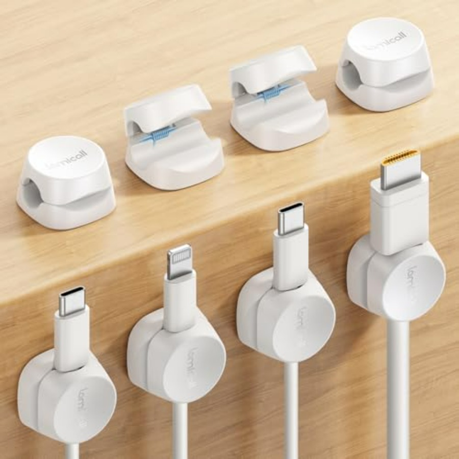 8-pack snoerorganizer, [1s Loc - Desk Cable Clip recensie en prijs