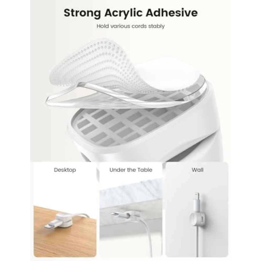8-pack snoerorganizer, [1s Loc - Desk Cable Clip recensie en prijs