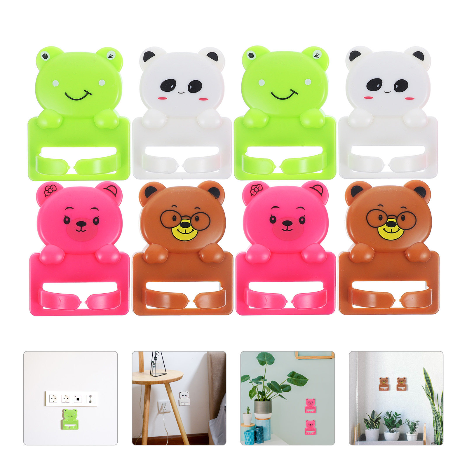 8 stuks cartoon zuignaphaken s - Desk Cable Clip recensie en prijs