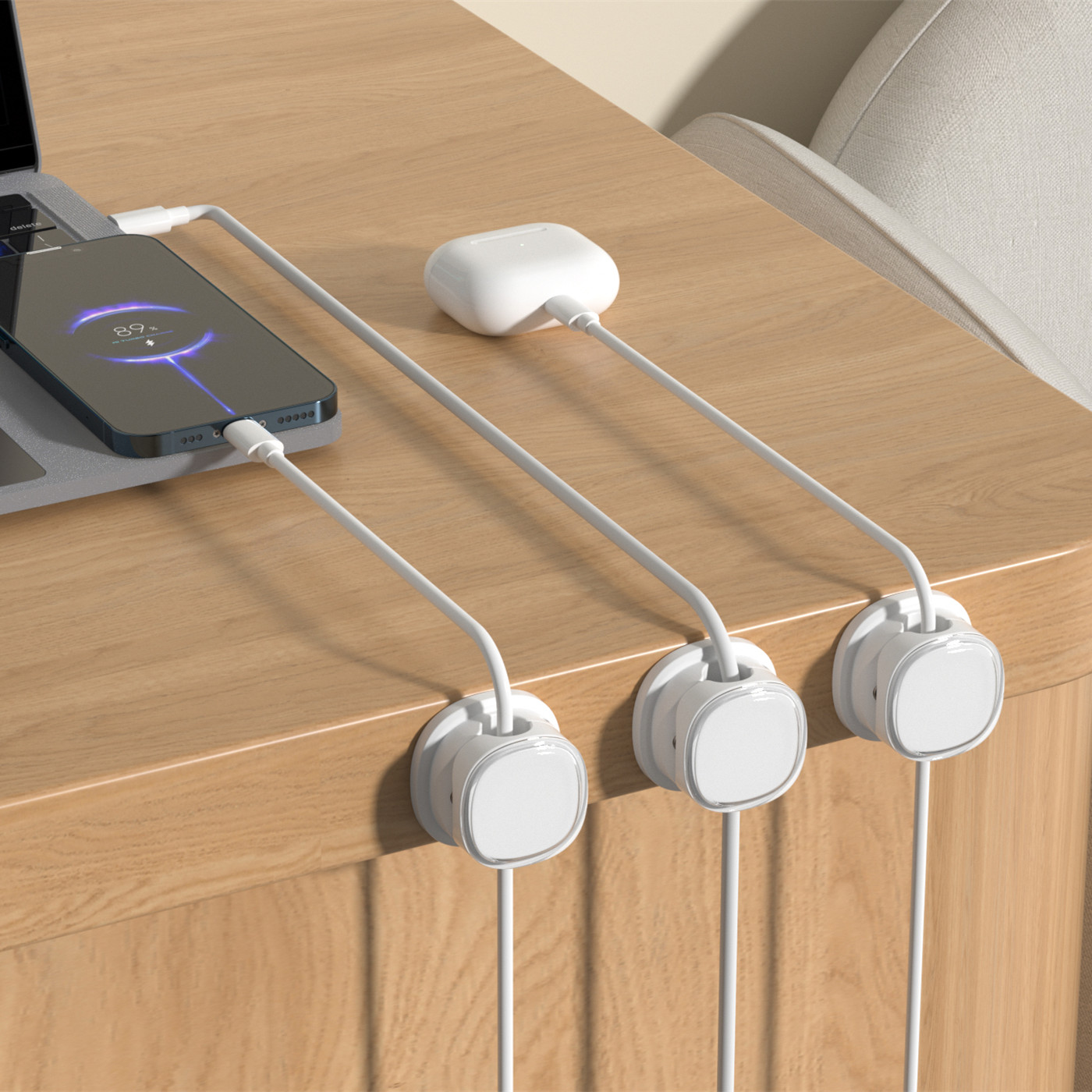 3/6/8/12PCS magnetische kabelc - Desk Cable Clip recensie en prijs