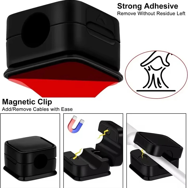Magnetische kabelclip-opwinder - Desk Cable Clip recensie en prijs