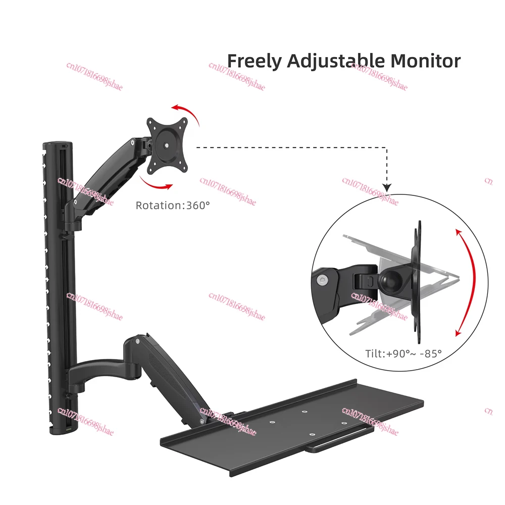 In hoogte verstelbare wandbeug - Monitor Arm Single recensie en prijs