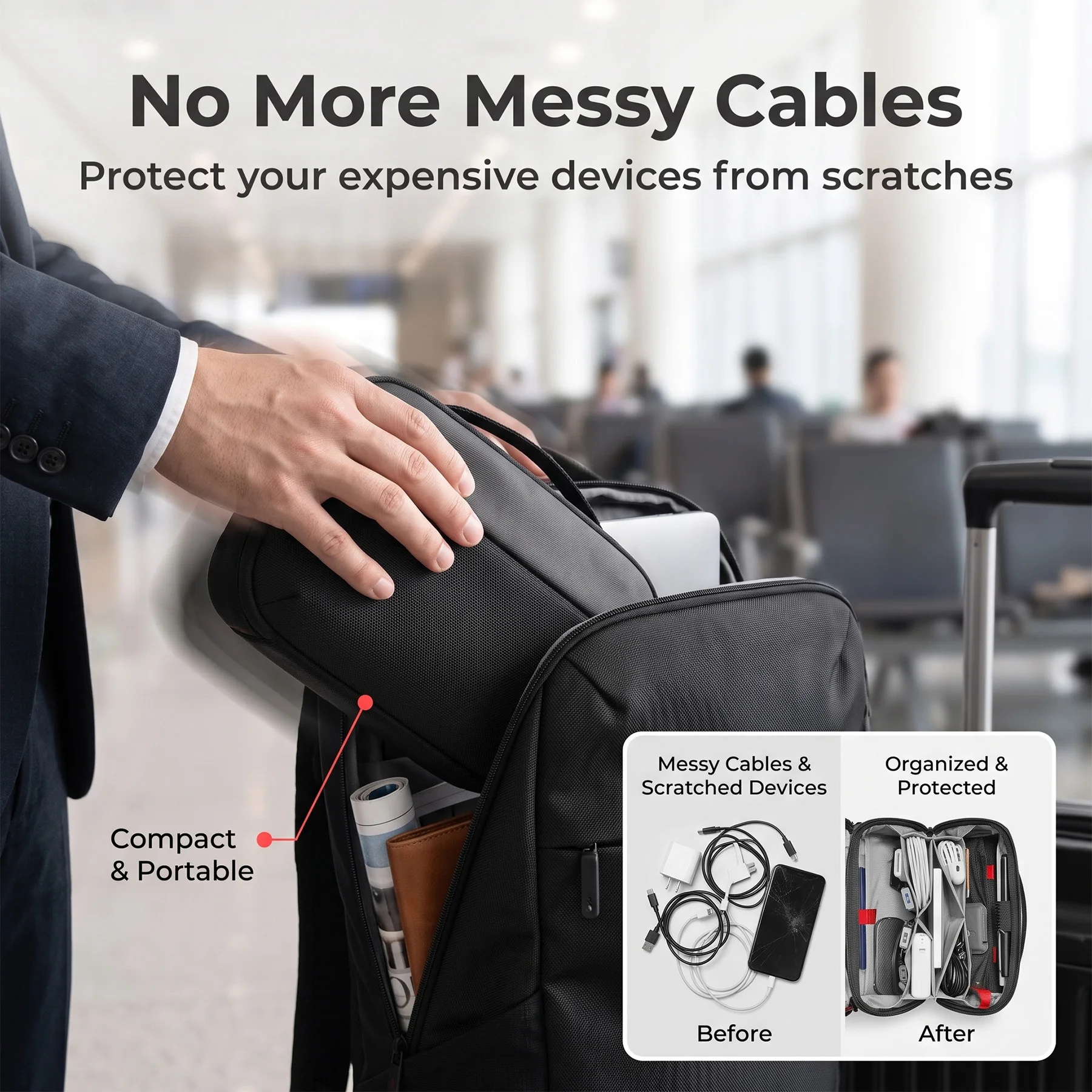 Reistasje voor elektronische a - Tech Accessories Organizer Pouch recensie en prijs