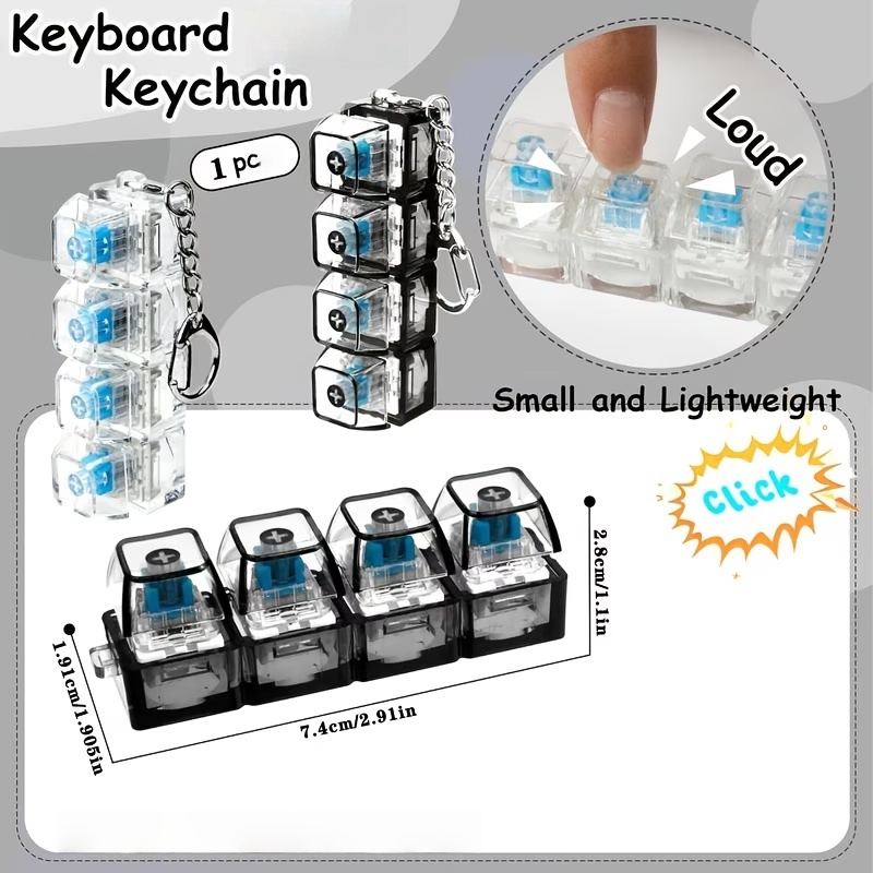 1PC Light Up Keyboard Keychain - Tech Office Accessories recensie en prijs