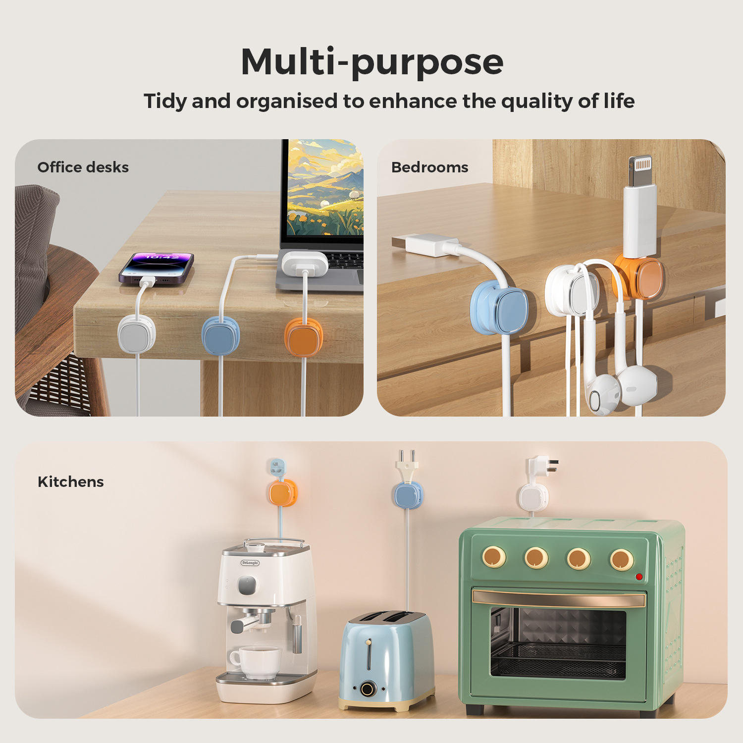 zelfklevende kabelorganizer Ka - Desk Cable Clip recensie en prijs