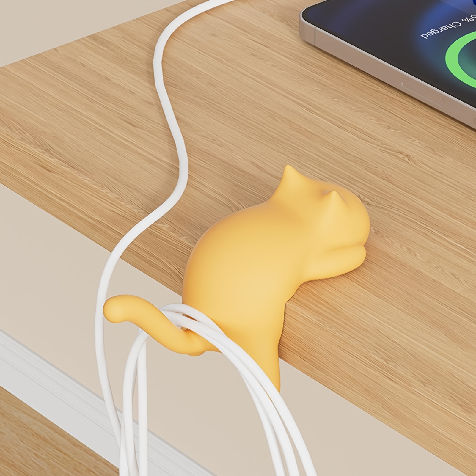 1pc kleurrijke katvormige bure - Desk Cable Clip recensie en prijs