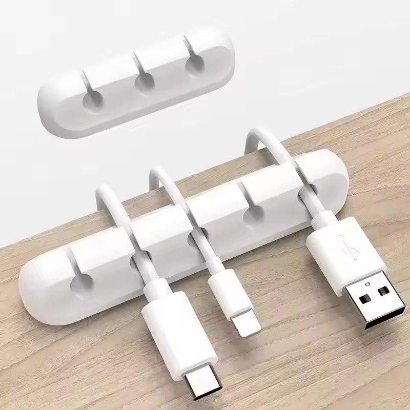 Siliconen USB-kabelorganizer,  - Desk Cable Clip recensie en prijs