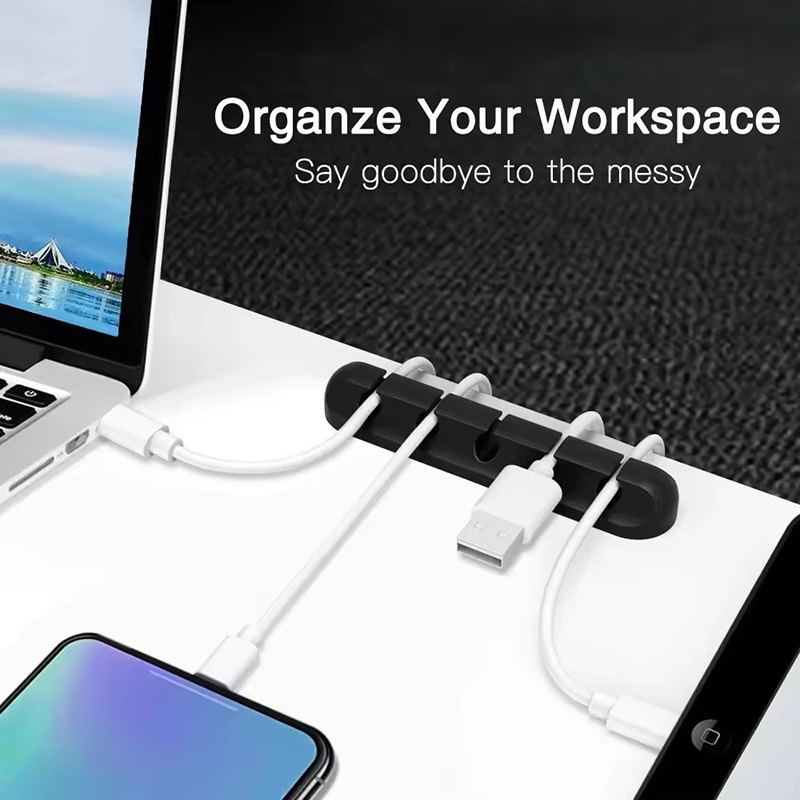 Siliconen USB-kabelclip Winder - Desk Cable Clip recensie en prijs