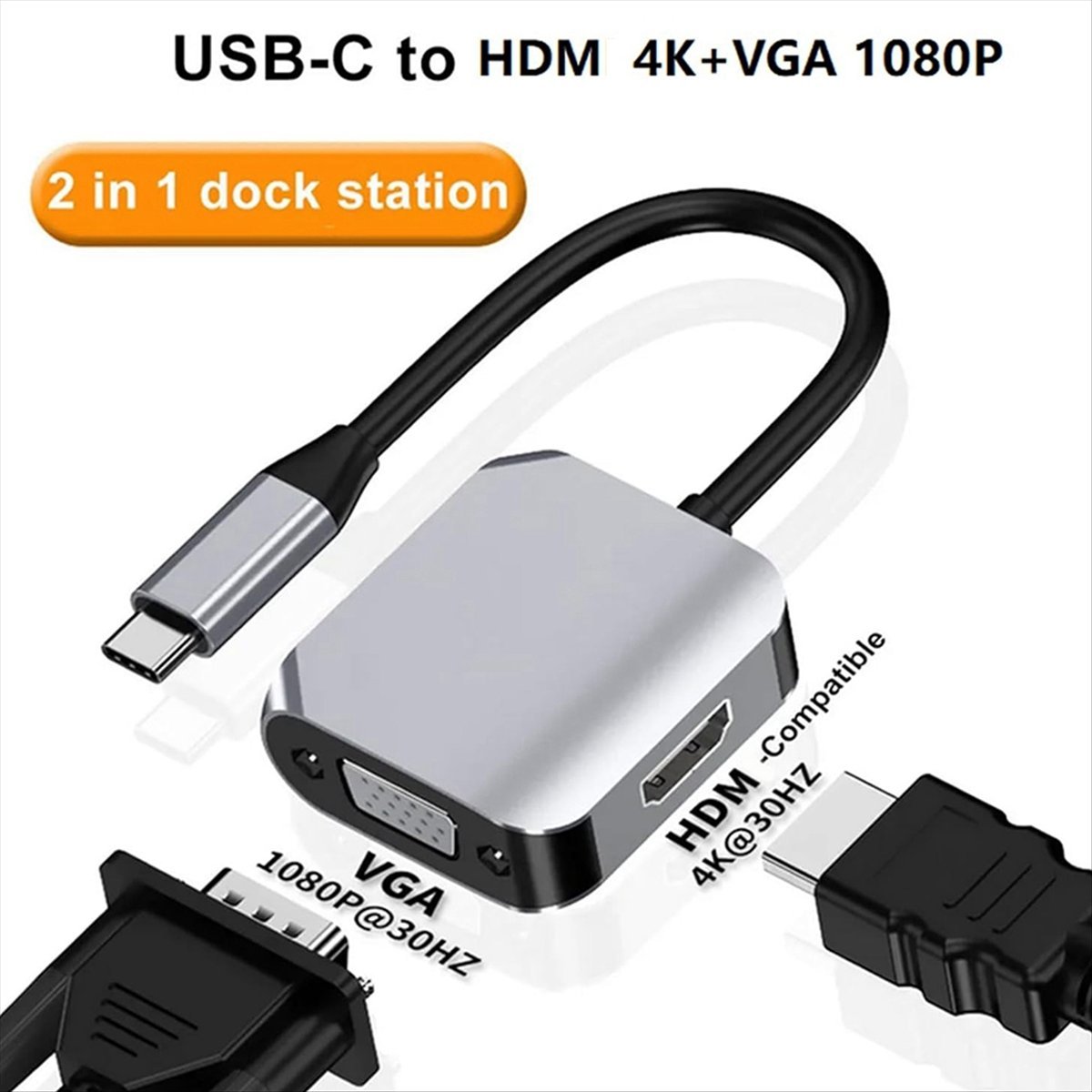 *A14E USB C dockingstation, 2- - Usb C To Hdmi recensie en prijs