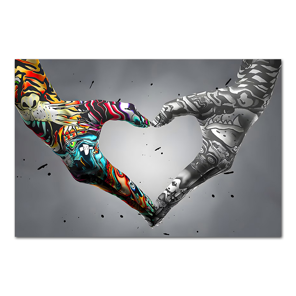 Graffiti Hand Liefde Canvas Sc - Tech Home Accessories recensie en prijs