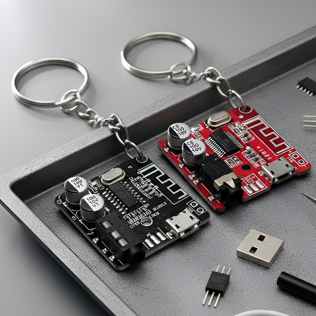 Cyberpunk stijl printplaat sle - Tech Keychain Accessories recensie en prijs