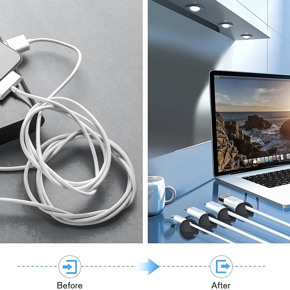 Kabelorganizer Siliconen kabel - Desk Cable Clip recensie en prijs