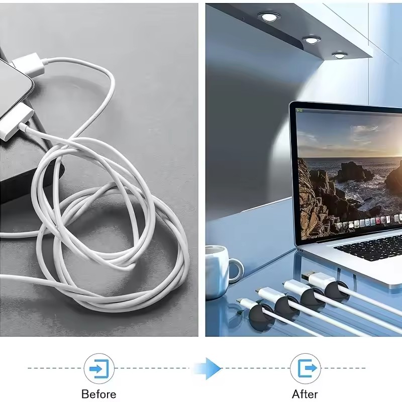 5/50 Stuks Desktop Muur Kabel  - Desk Cable Clip recensie en prijs