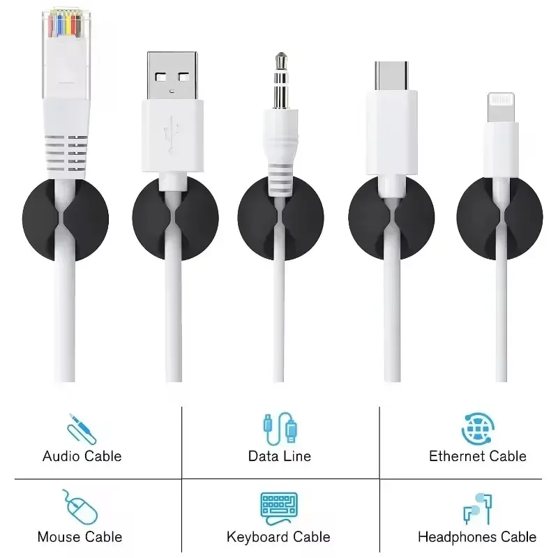 5/50 Stuks Desktop Muur Kabel  - Desk Cable Clip recensie en prijs