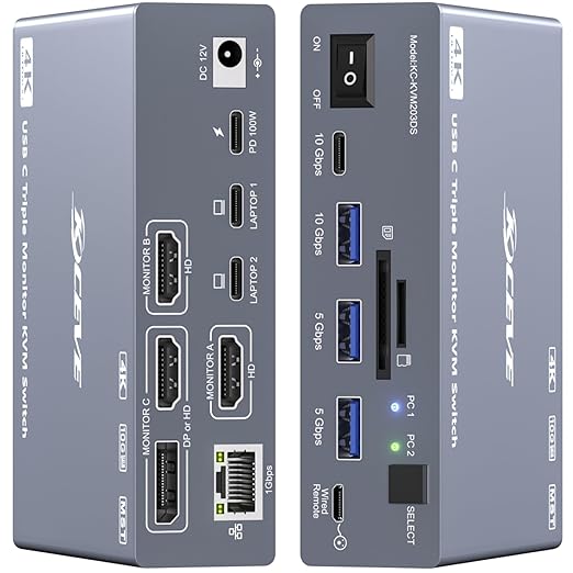 USB-C KVM-switch voor 3 monito - Usb C To Hdmi recensie en prijs